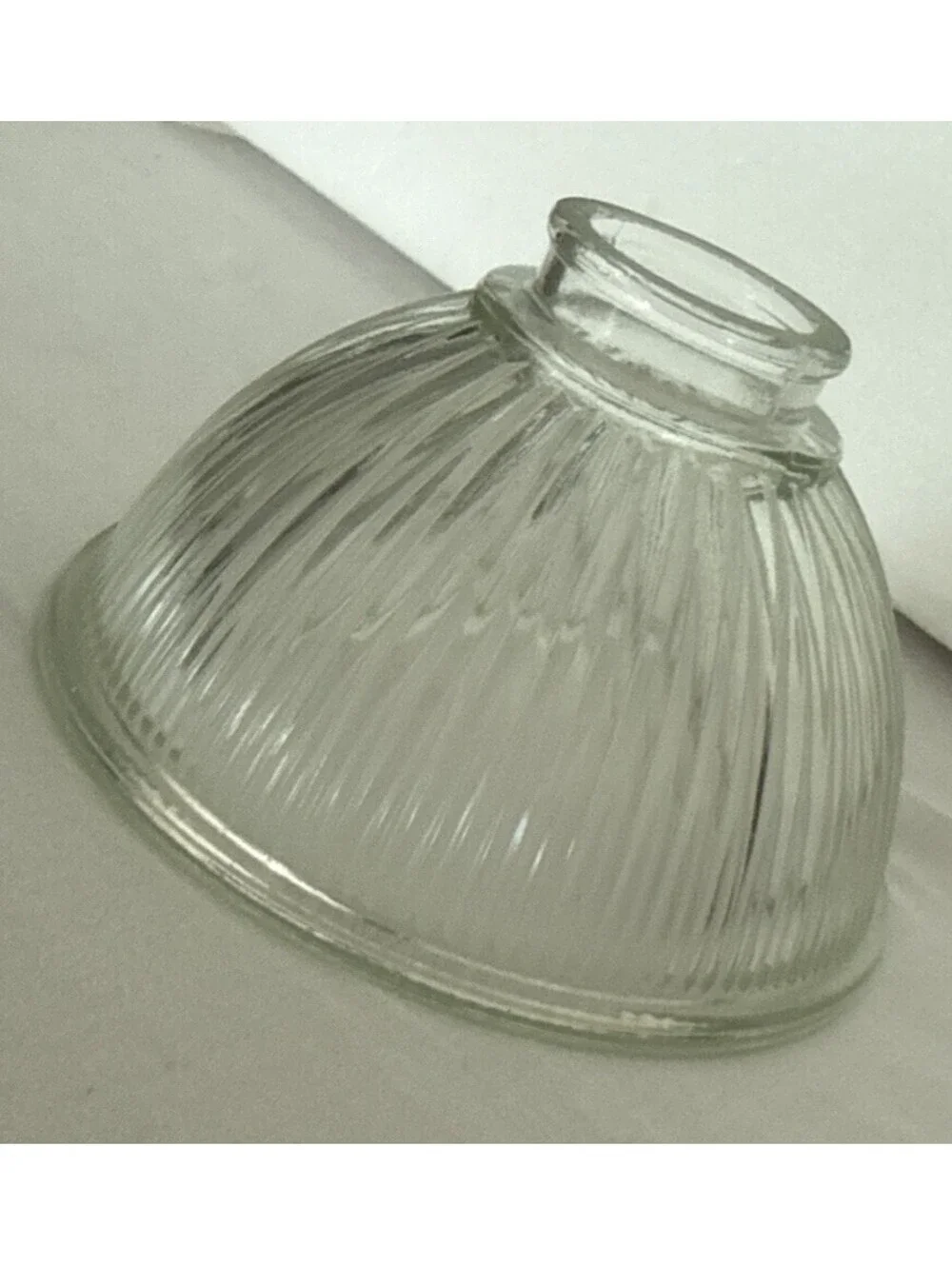 Vintage Holophane Glass Dome Light Shades 3.75